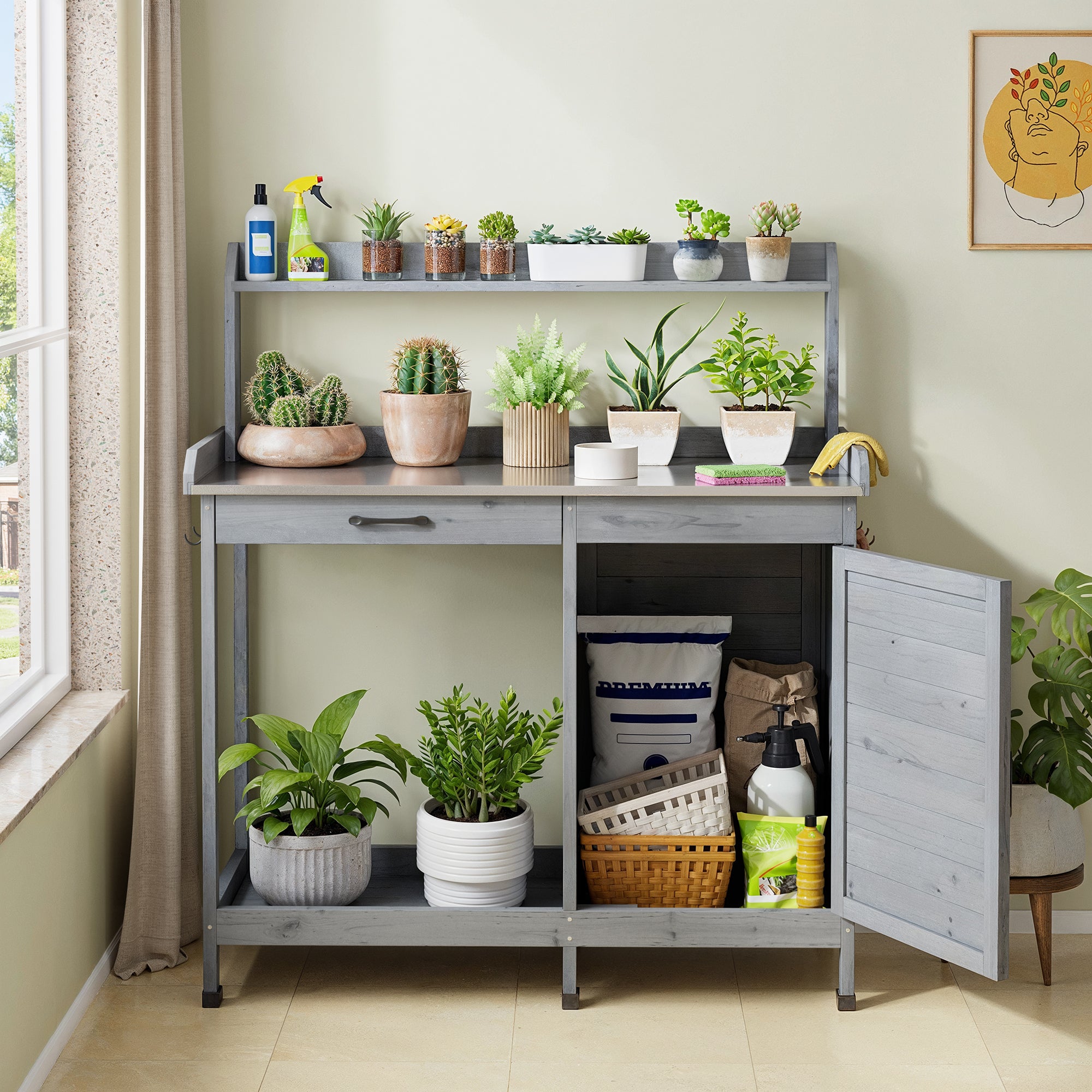 plant bench indoor Garden Work Table for Plants – My Store